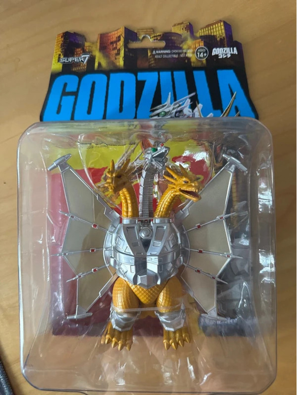 Super7 ReAction Godzilla 1991 Movie Mecha King Ghidorah 5" Figure NEW
